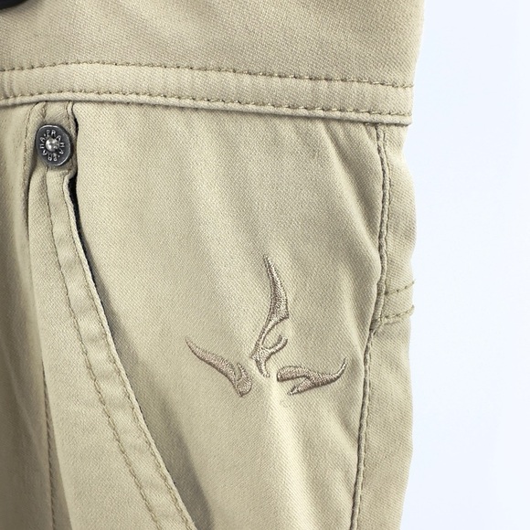 Prana Fleece Lined Pants Mens XL Hiking Outdoor Utility Cargo Warm Gorp Rugged - Picture 3 of 10